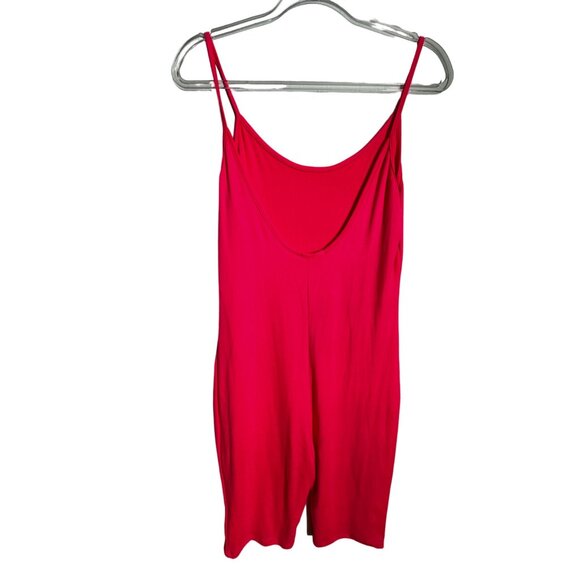 Fashion Nova Neon‎ Pink Nova Season Romper Large Sexy Athleisure Bodycon - Picture 2 of 5